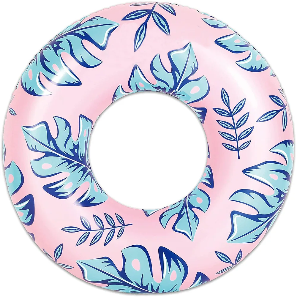 Customize Water Sports 60Cm Inflatable Kitty cat shape Swim Thru Ring Kids