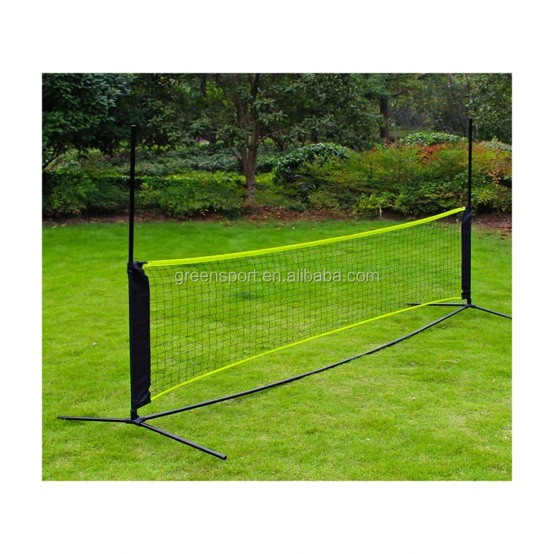 10 feet portable badminton tennis volleyball net set w/ stand & frame