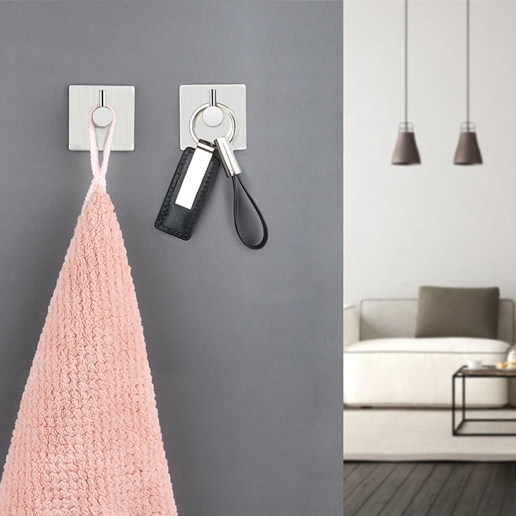 Hot Selling Removable Stainless Steel Shower Room Bathroom Towel Clothes Storage Hooks