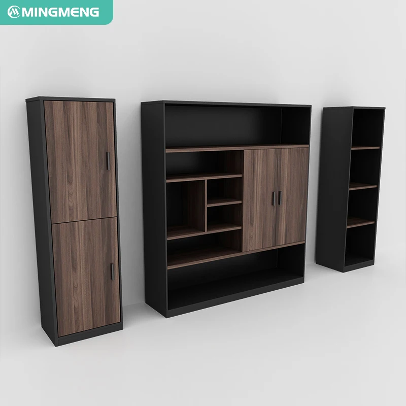 Modern Luxury Executive Office Furniture Set Wood Desk & Chair With File Cabinet for Home Hotel or School for Villas