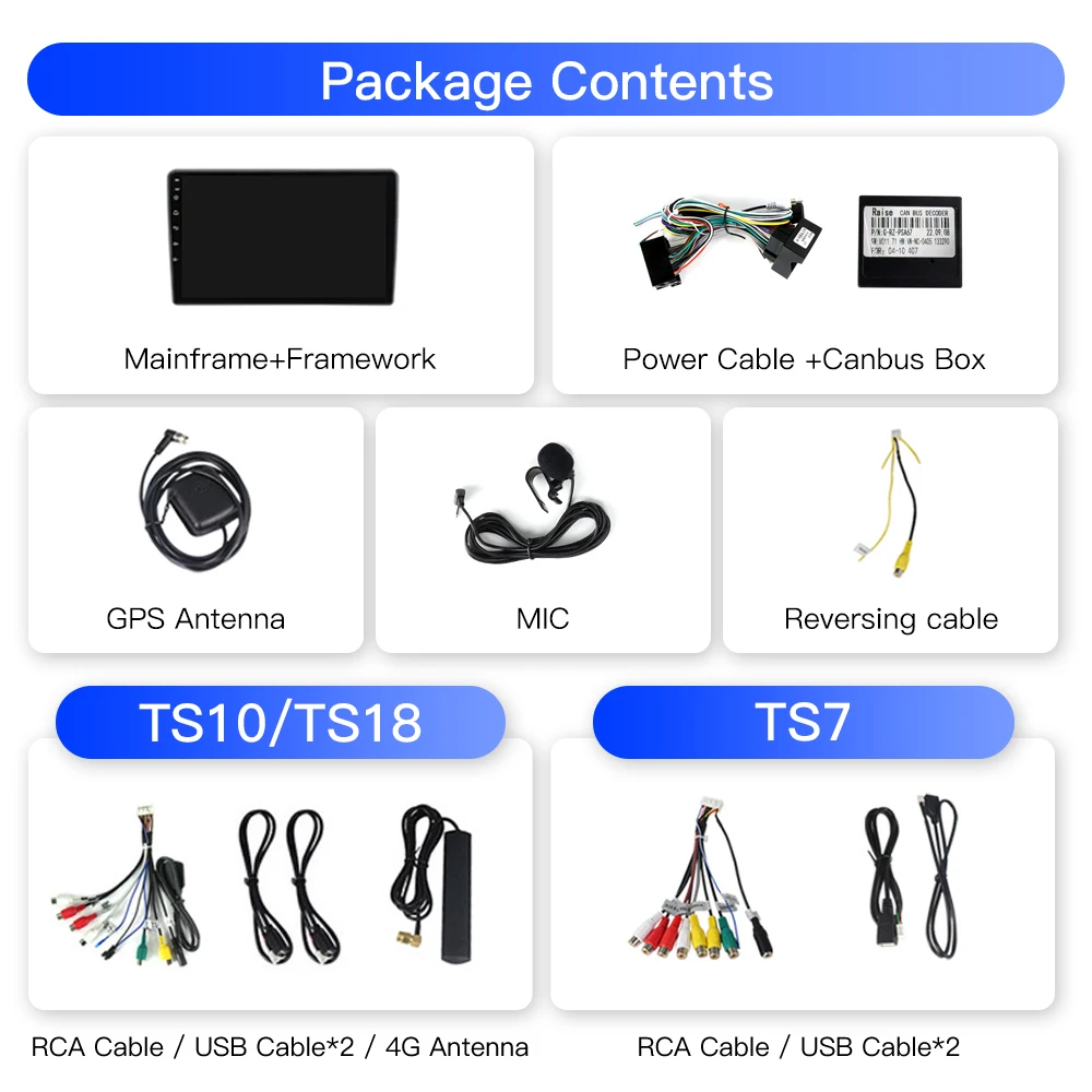 NaviFly TS10 TS18 Newest android 8 core car tv screen for Peugeot 407 2004-2008 with car play Android auto GPS