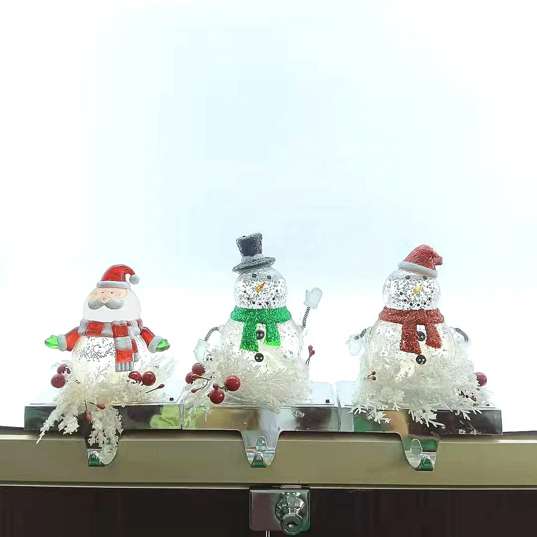 Хорошо продающиеся продукты светодиодный Рождественский чулок держатель крючки Бытовая Рождественский чулок крючки для камина