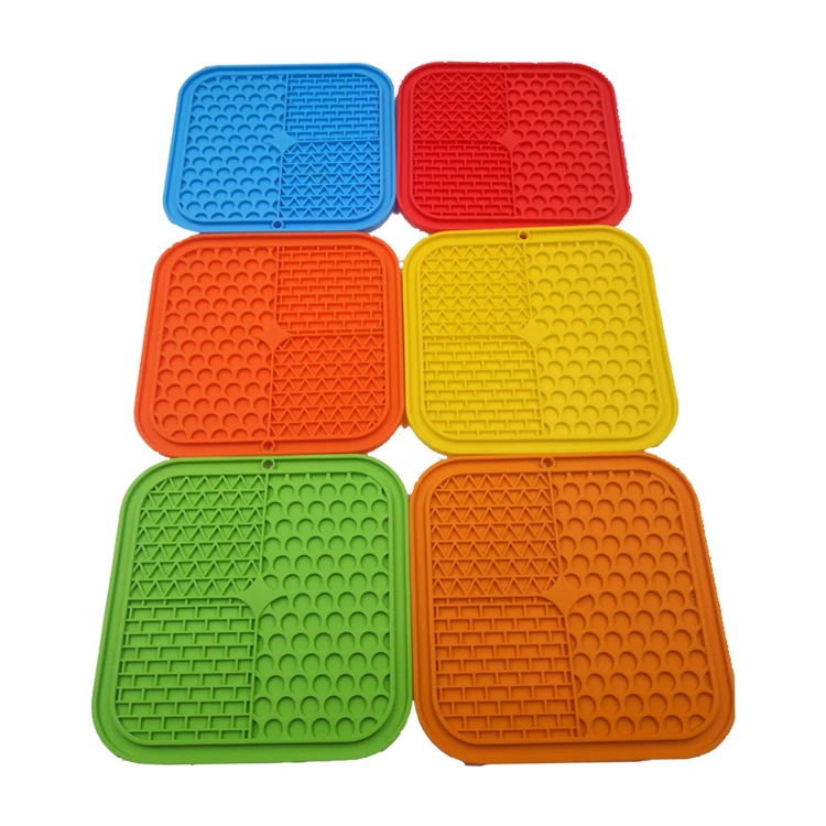 Silicone Anti Choke Slow Down Eating Feeder Bowl Cat Dog Lick Mat