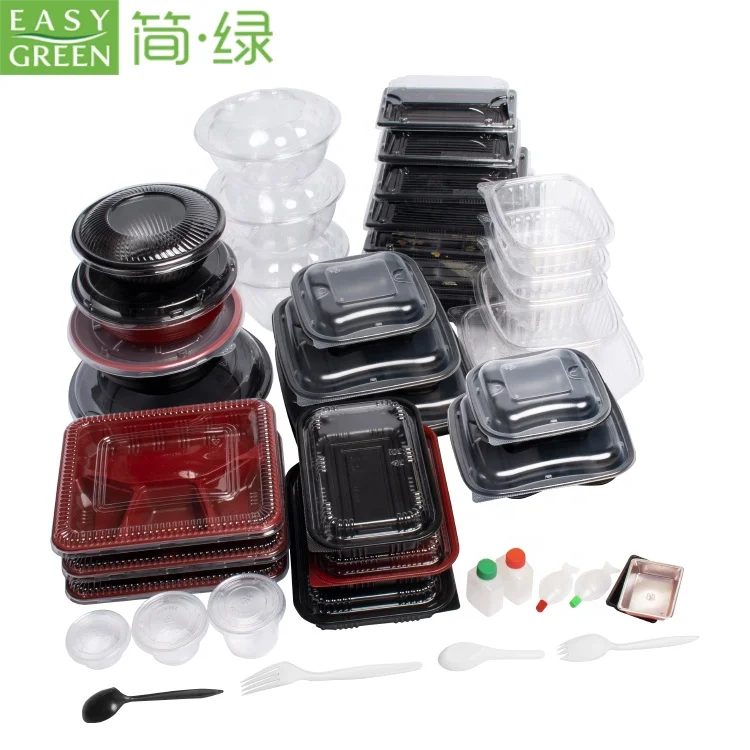 Easy Green High Quality Plastic Disposable Tableware Food Container Manufacturer