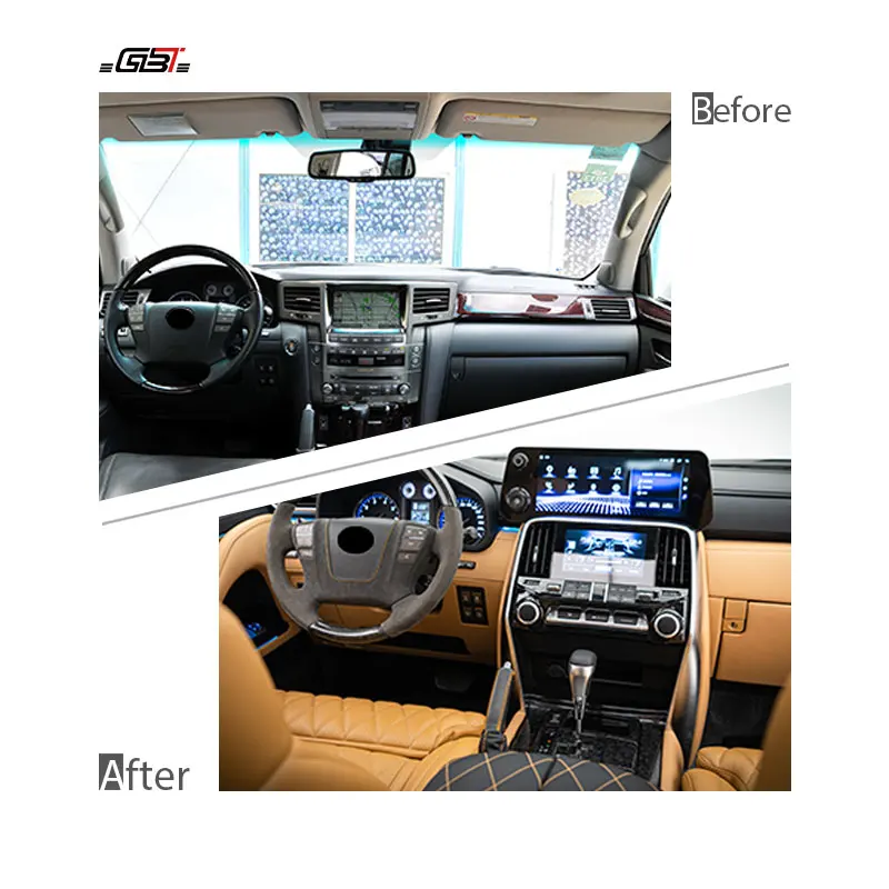 GBT Factory 2024 New Arrival LX570 Interior Upgrade To LX600 Body Kit For 2008-2015 Lexus LX570 Interior Accessories