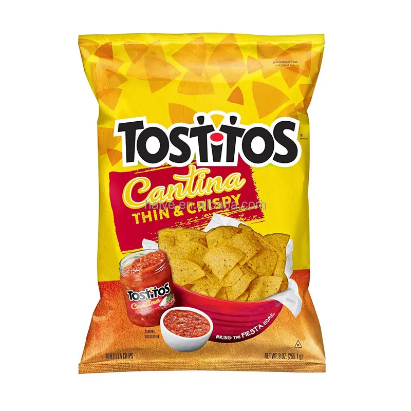 Custom Printed Snack Food Packaging Plastic Back Sealing Bags Shrimp Strips Crackers Potato Chips Crisp Popcorn Packaging Bag