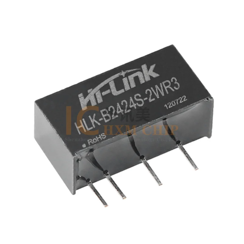HLK-B2424S-2WR3 DC-DC isolated power module 24V to 24V83mA2W short circuit protection