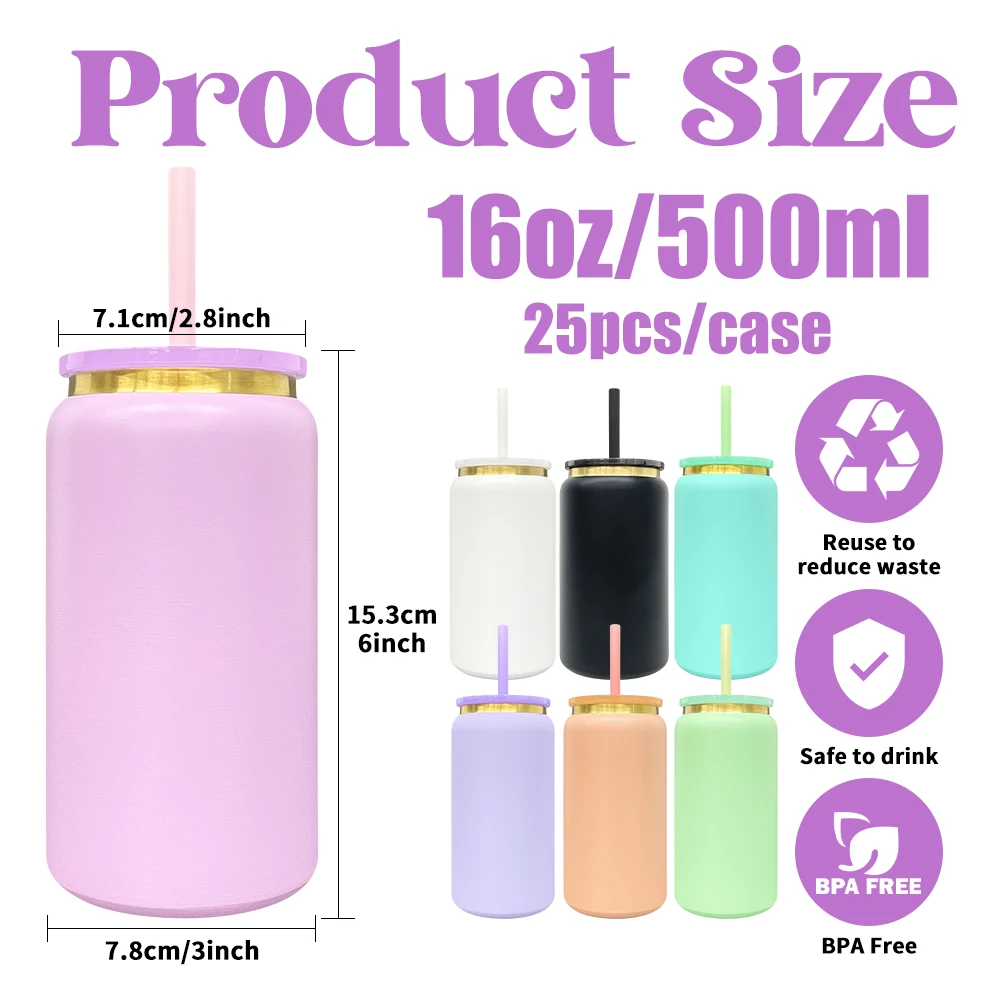 USA warehouse gold plated 16oz vacuum insulated stainless steel metal can cup for laser engrave keeps hot cold for hours