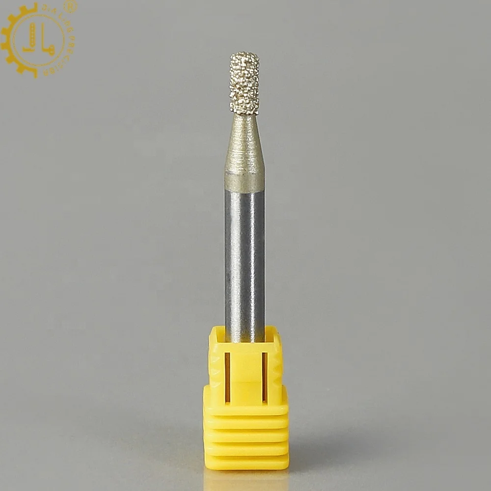 CNC Diamond Stone Carving Tools Vacuum Brazed Stone Granite Engraving Bit CNC Bits For Marble