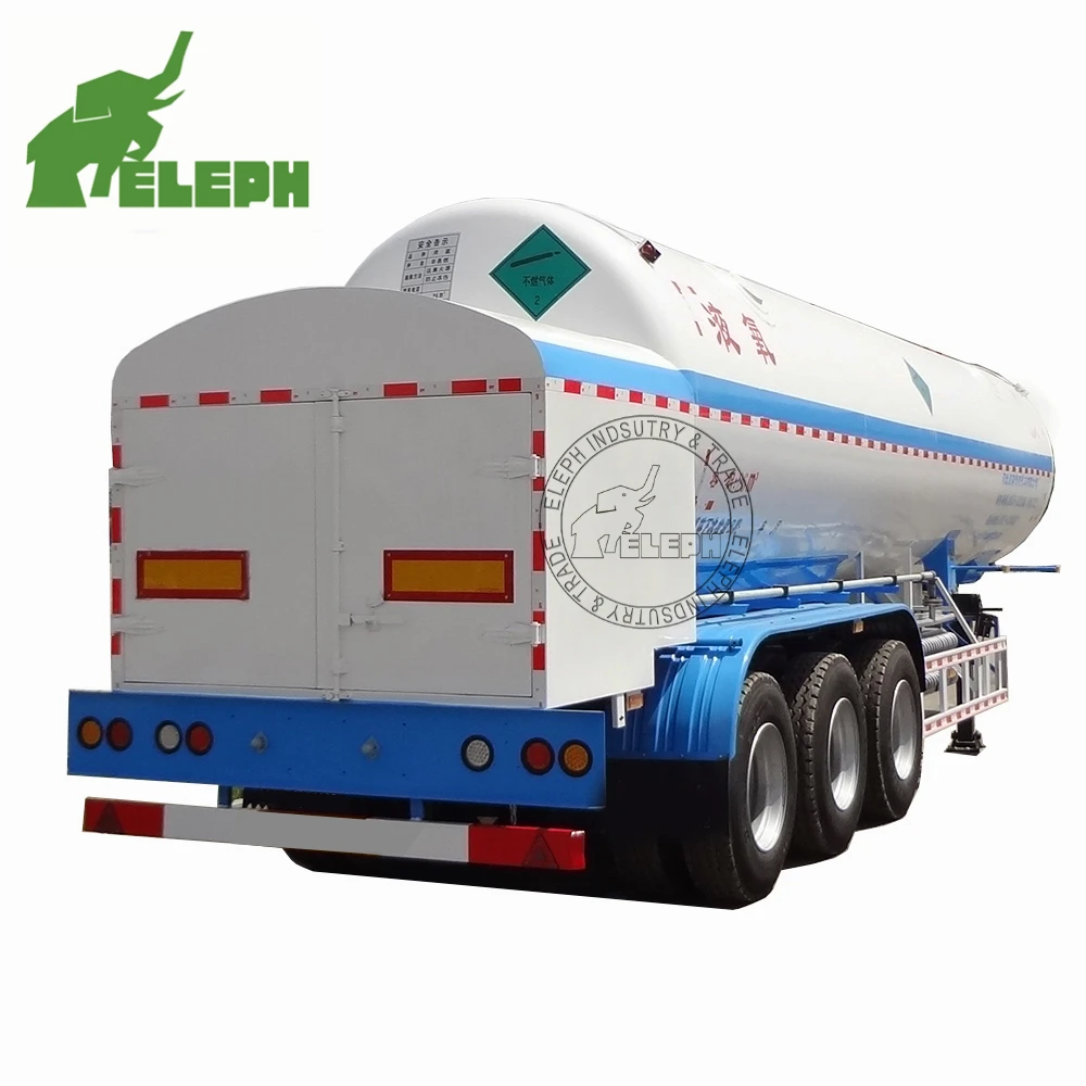 stainless steel lng plant gas storage tank semi trailer cryogenic tanker gas in kenya 07