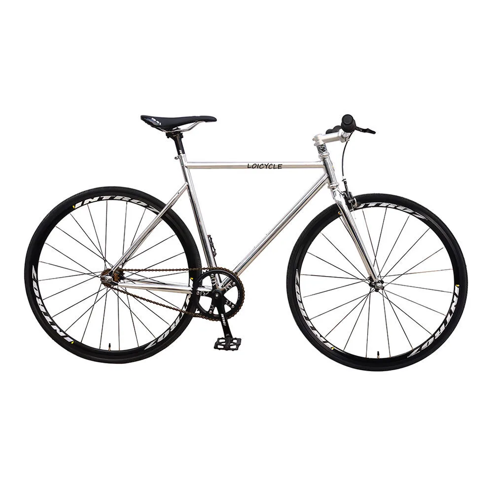 Cr - Mo steel single-speed two-side gear commuting field dual-use track bike fixed gear bicycle