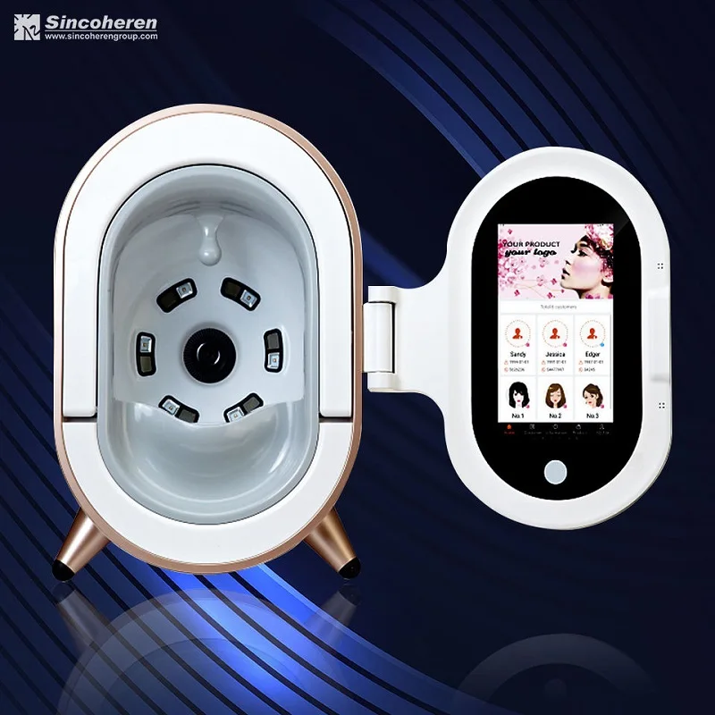 New style 3D magic mirror facial skin test analyzer for spa facial skin scanner analyzer for salon use