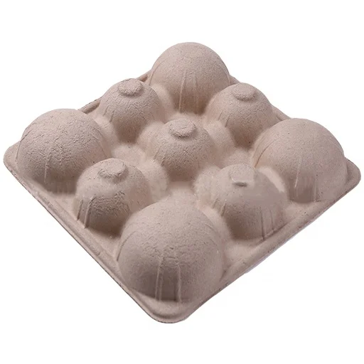 Sustainable Paper Pulp Molded Fruit Tray Insert Vegetable Box Packaging
