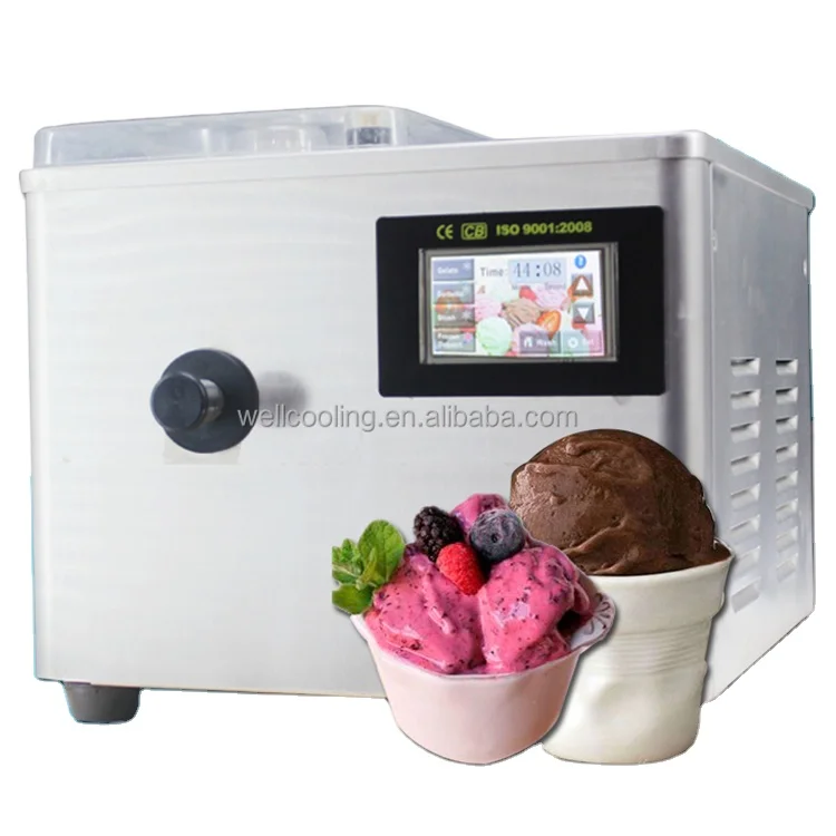3.3L Desktop Commercial Ice Cream Gelato Making Machine Vertical Batch Freezer