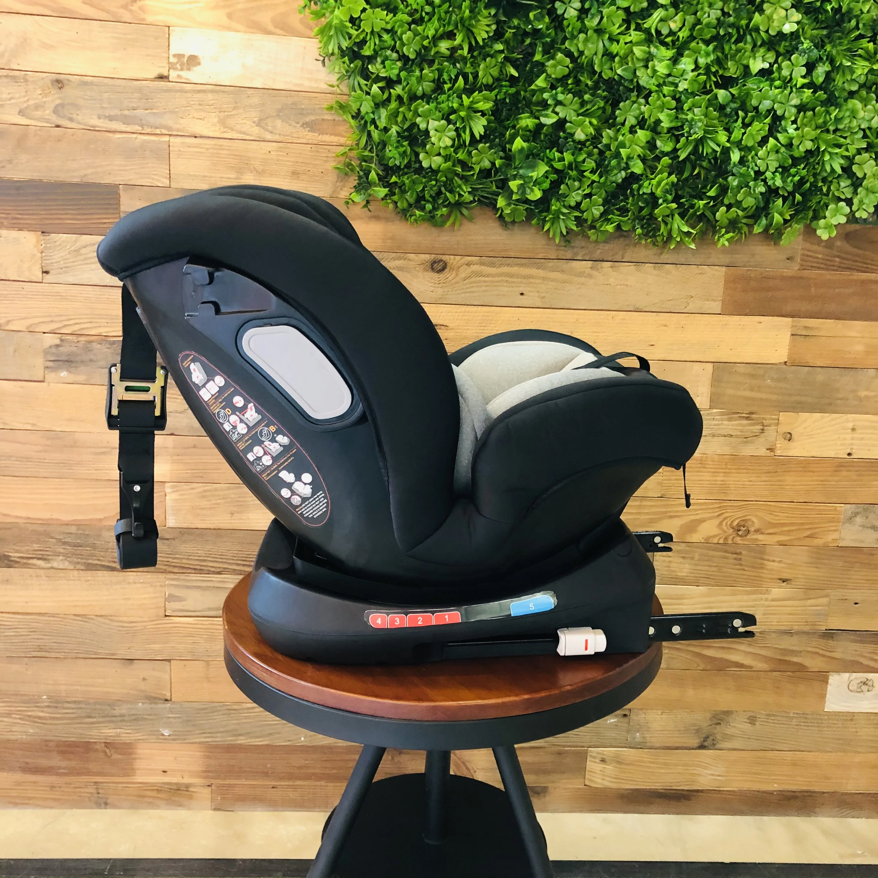Brightbebe Высокое качество Портативный 0-36kgs 360 градусов Поворот группы 0 + 1 2 3 знака после isofix дети детское