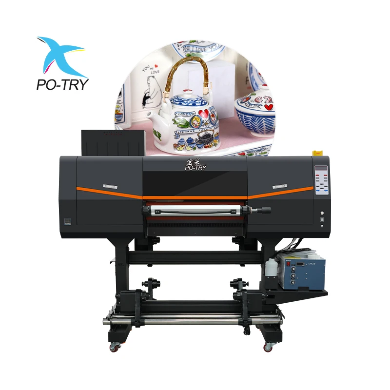 PO-TRY США доставка 60 см УФ dtf печатная машина стеклянный чехол для телефона акриловый деревянный принтер UV DTF