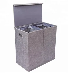 Collapsible Laundry Basket Hamper With Lid Dirty Clothes Hampers for Laundry