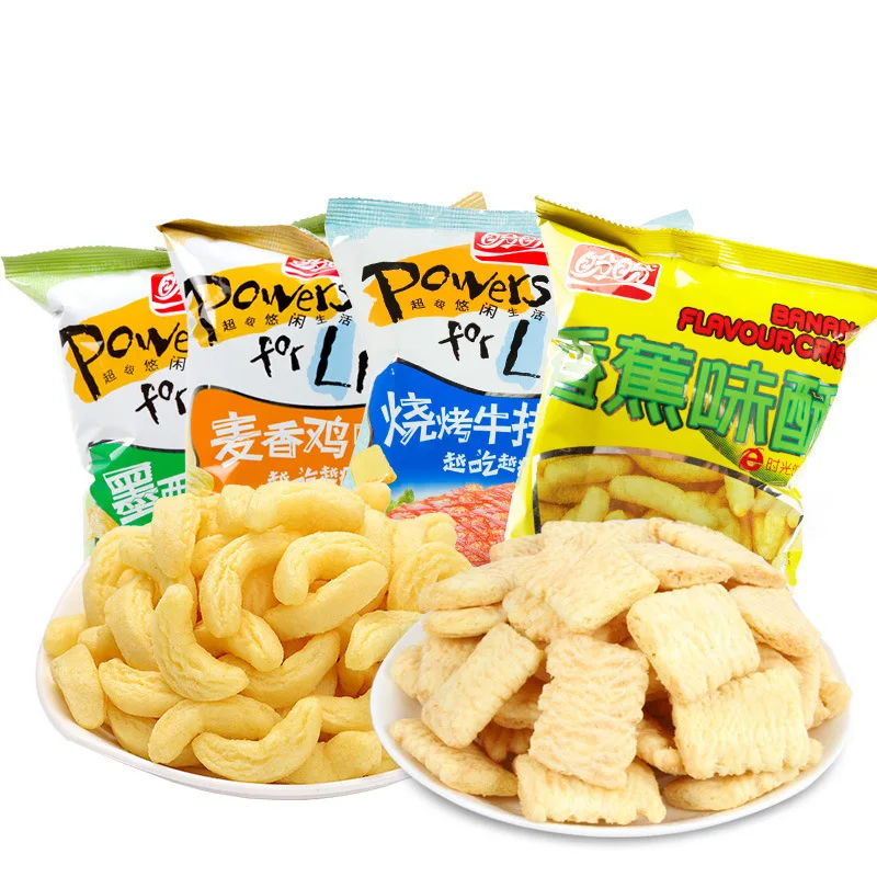 Panpan 105g Banana Flavor Crisp Exotic Flavor Snack Puffed Food Healthy Snack