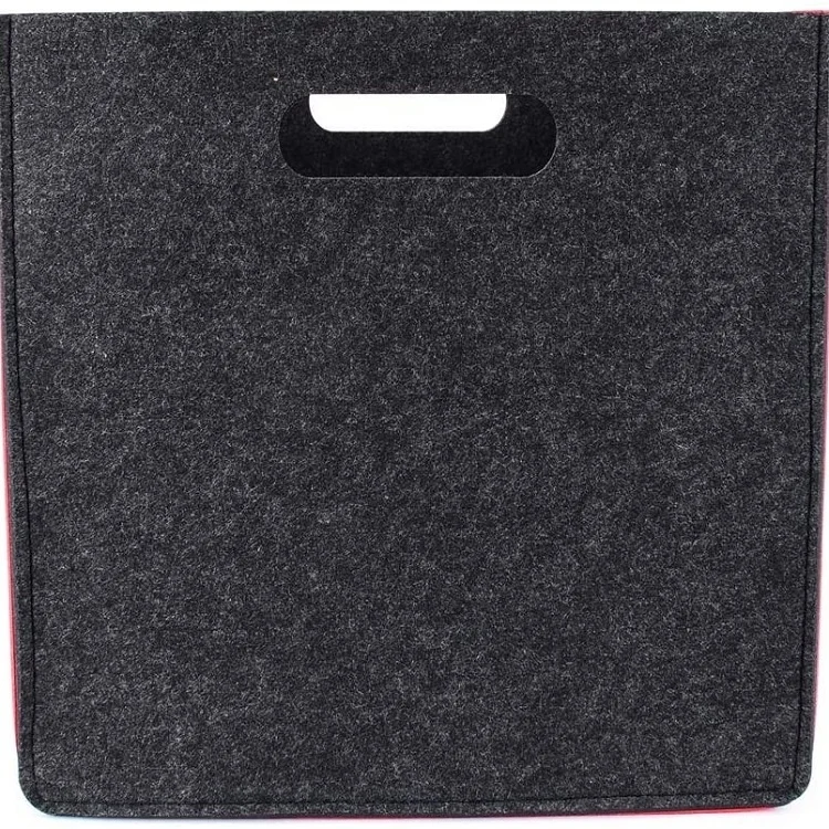 Square Foldable Cube Felt Toy Storage Organizer Baskek Box With Handles