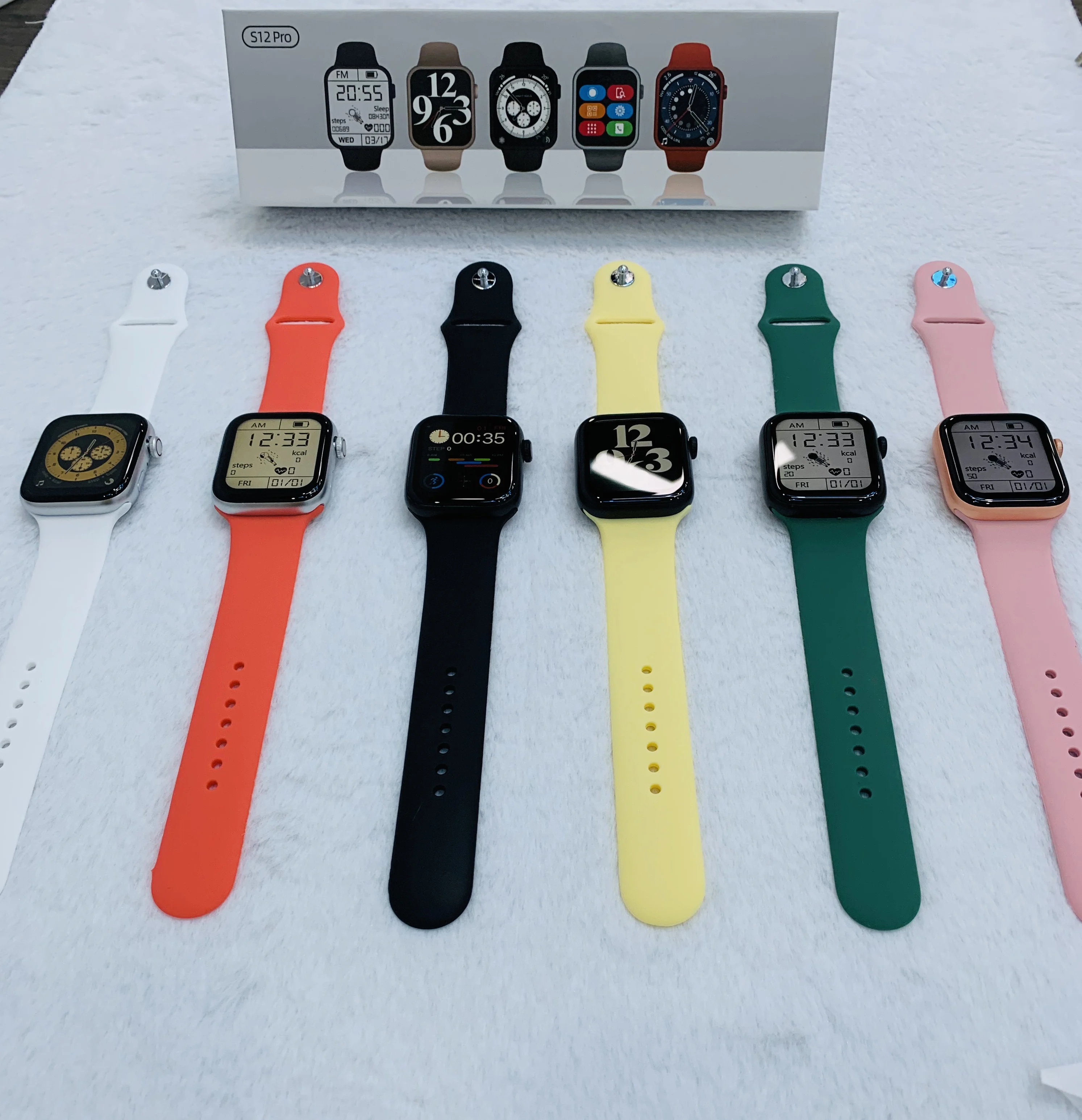 
1.69 Inch S12 Pro Smartwatch Newest Watch 6 Pk Hw12 Hw22 Hw16 Smart Watch Latest Smartwatch S12 Pro Iwo 14 Series6 