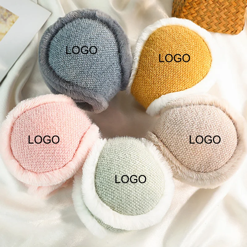 Индивидуальные наушники из искусственного меха Зимние теплые плюшевые Наушники унисекс ветрозащитные складные наушники