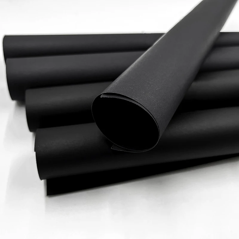 Wholesale High quality 300gsm 350gsm 400gsm Black Card Paper Recycled Black Paperboard Black Duplex Paper Cardboard