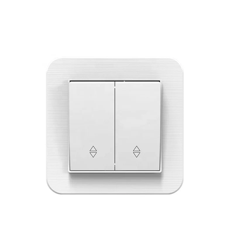 Sirode 9223 Series Europe Standard Modern White 2 Gang 2 Way Electrical Wall Light Switches And Sockets For Home