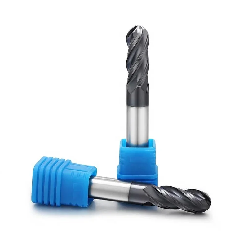 Free samples high performance Diamond Coatings drill bits wholesale Factory price 2 /4 Flute Solid carbide spiral ball end mills