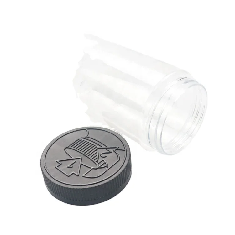 Wholesale 370ml 440ml diameter 70mm plastic round shape pill bottle with child proof cap plastic vials