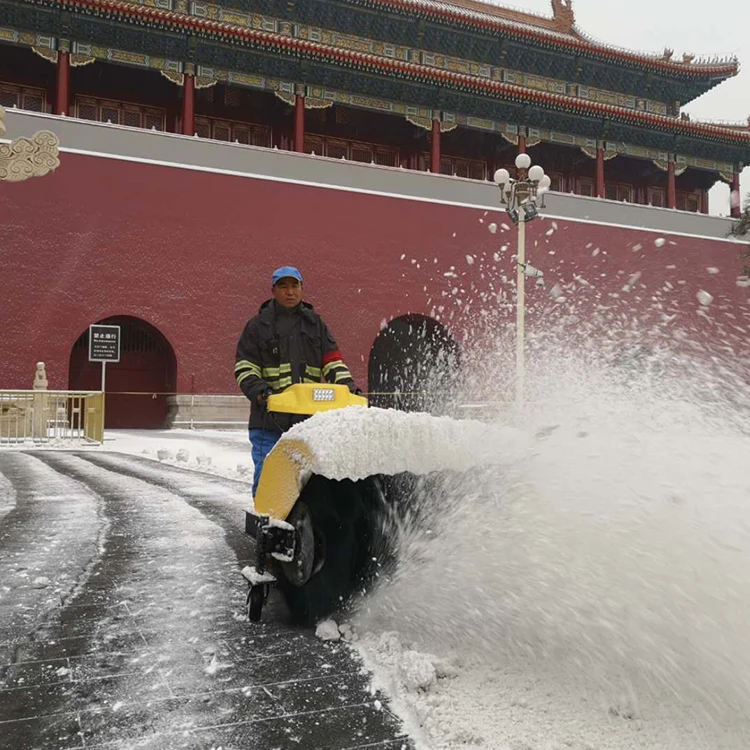 Electric start snow blower gas pro
