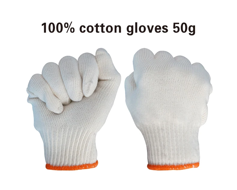 Labor protection wear gloves Cotton wholesale thickened encryption site work non-slip gloves