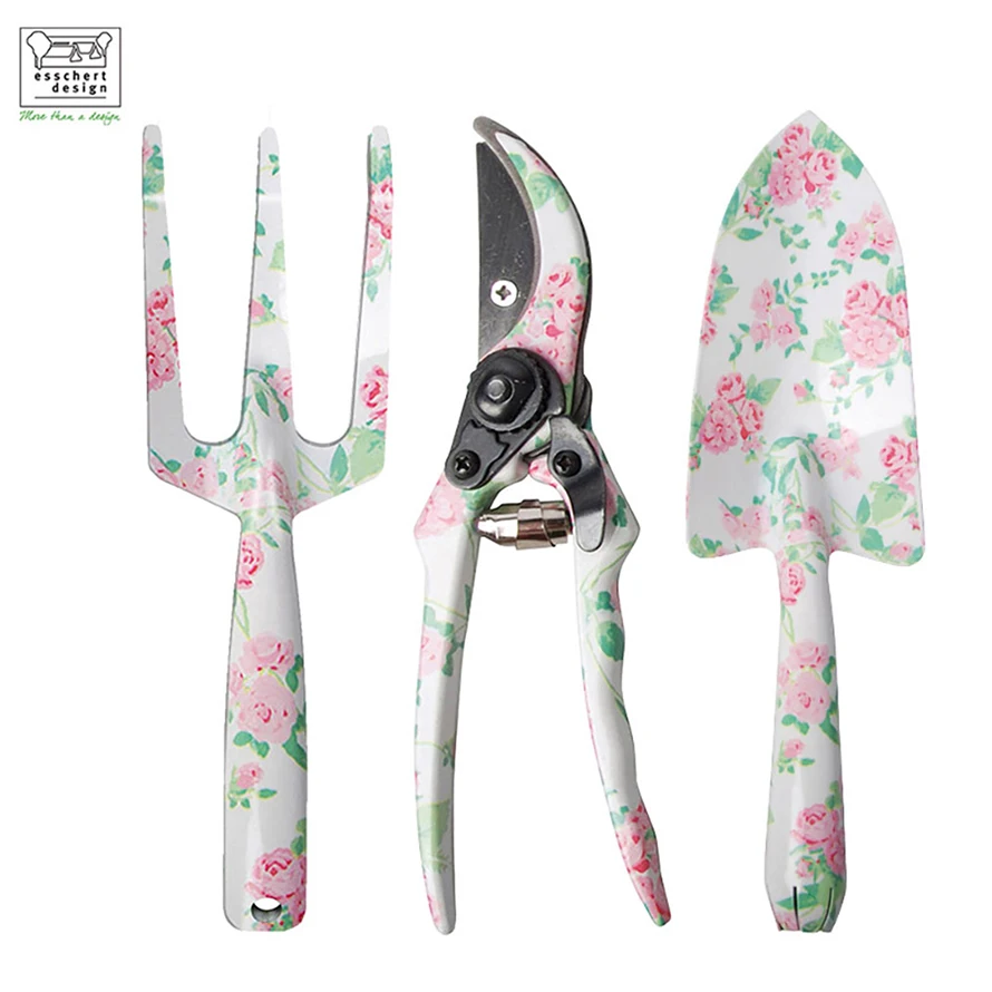 Esschert Design 3in1 high quality hedge shears grafting pruner garden tools for sowing manual soil