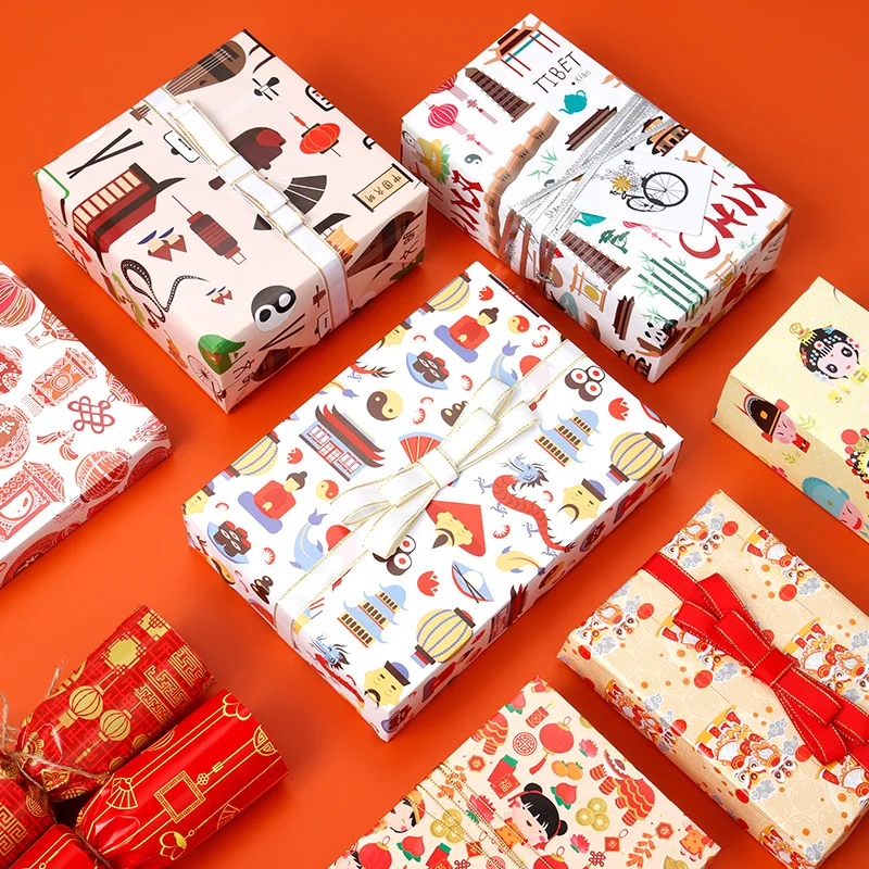Christmas Gift Holiday Christmas Pattern Wrapping Paper Printing Wrapping Paper
