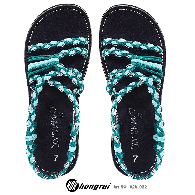 lades shoes designer sandals shoes women sandals small heels braided rope custom sandals for women and ladies 2023 new design