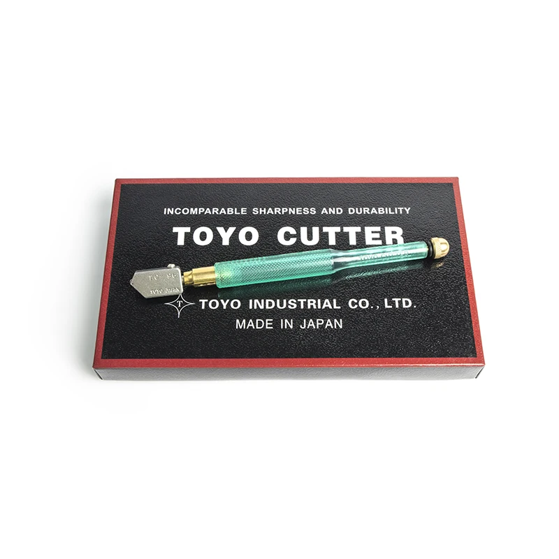 Professional JapanToyo tc96 green plastic handle glass tile cutter for cutting glass tiles