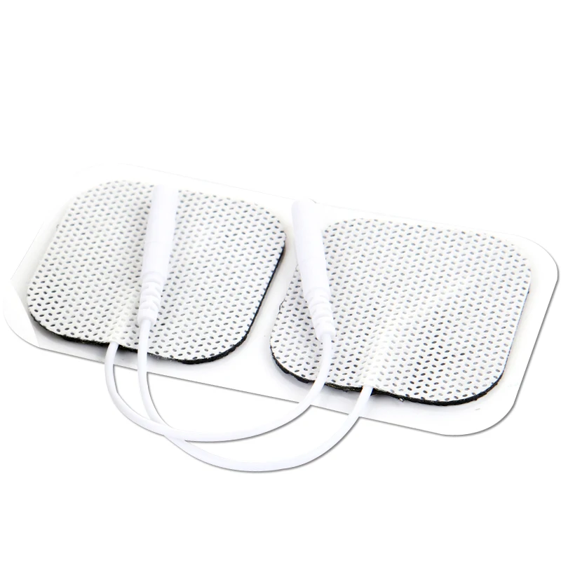 New medical square shape physiotherapy equipment massage tens snap electrode