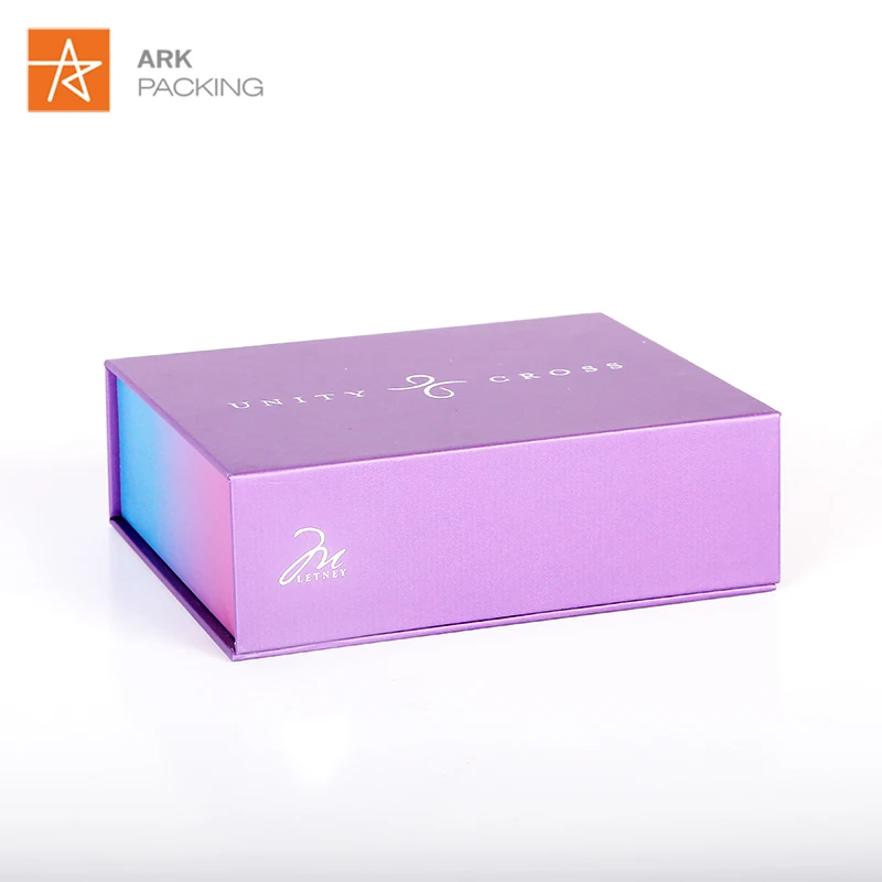 Eco-friendly Magnetic Closure Paper Packaging Box Rigid Material  With Custom Insert