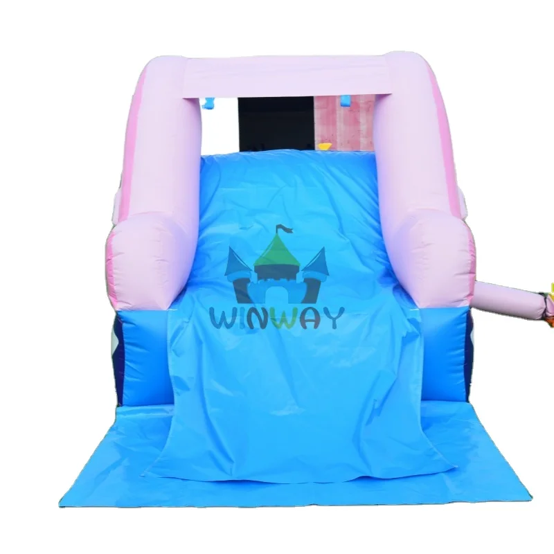 dolphin 10ft inflatable slide  inflatable bouncer water slide for pool