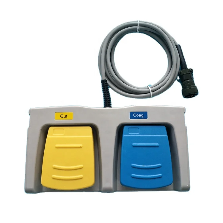 For Conmed System 2400/5000 4 Pins Two Pedals IP68 Medical Electrosurgical Unit CE Approved Micro Foot Switch