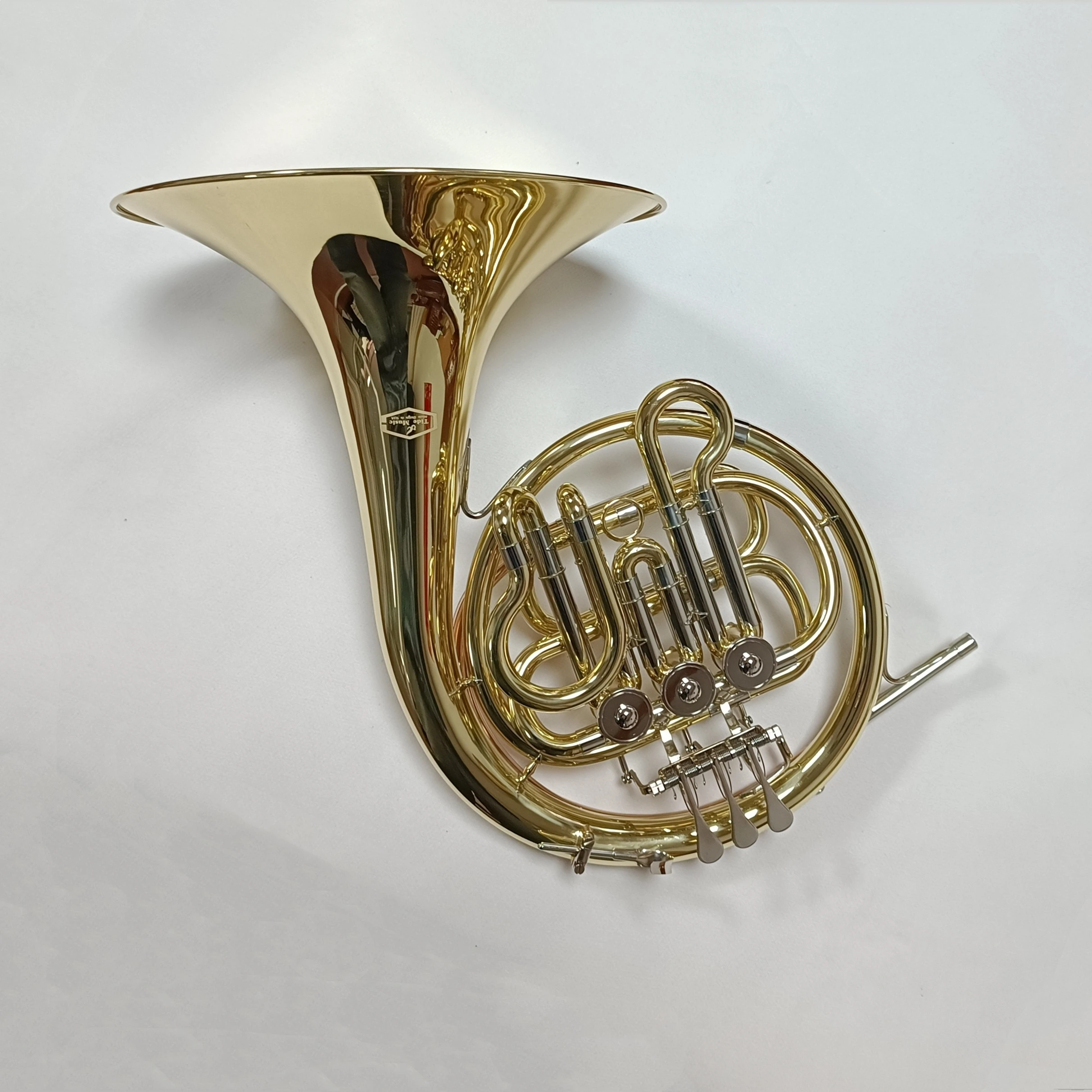 French horn gold lacquer 3-key  Popular grade