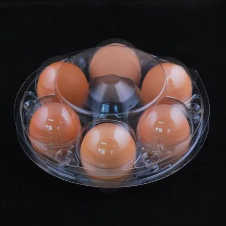 Round Egg Tray PVC Plastic Blister Egg Storage Clear 88*59*45cm ISO 20002 0.32mm~1.0mm Shuangli 19.7*15*6.5cm 800pcs/carton Free