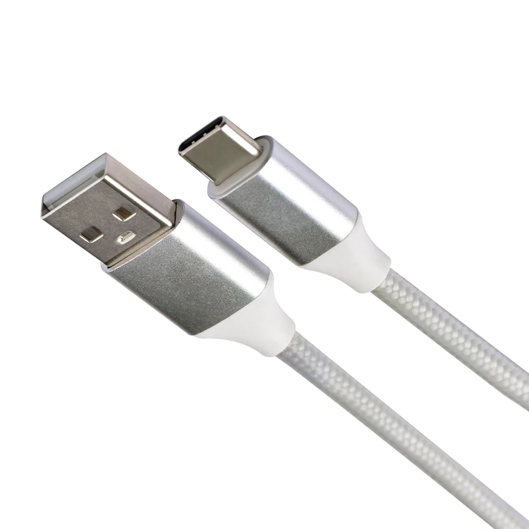 Braided Nylon 1m Type C 3a Charging Cables With Retail  Pp Bag For Nintendo 3ds Affect 30cm 2.0cable Usb Cable 15cm