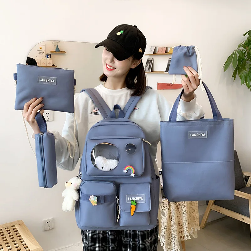 China Good Set Backpack Set Popular 2024 School Backpack 5 Pcs Backpack Set for School Children
