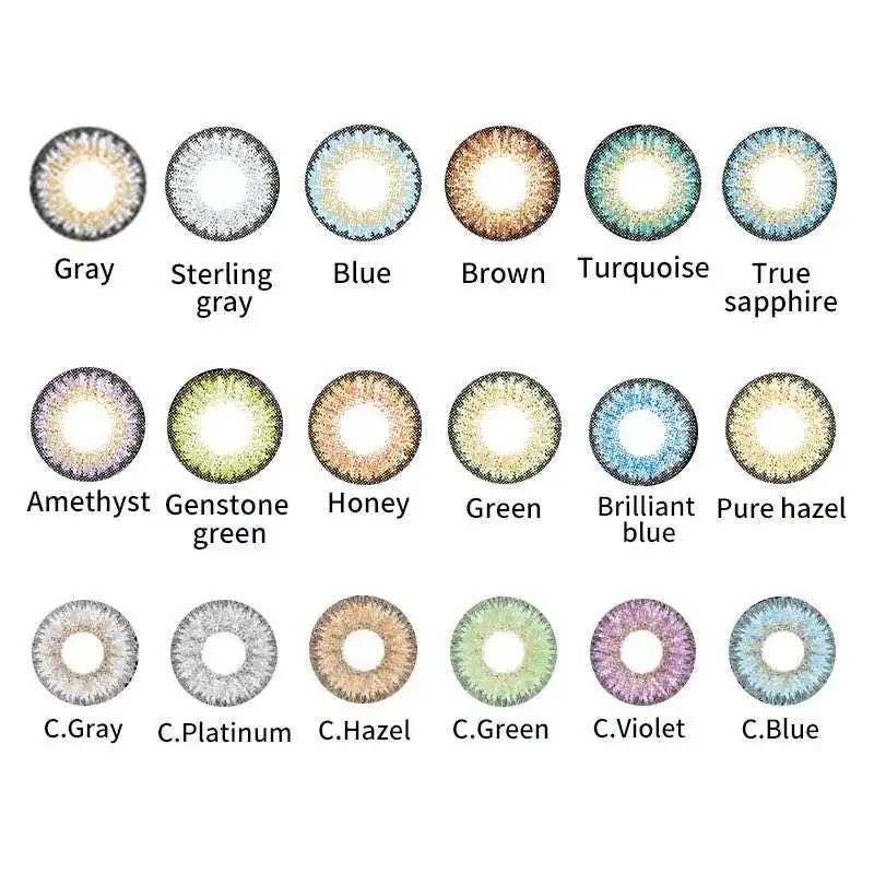 2021 Fresh new color 3 tone contact lenses