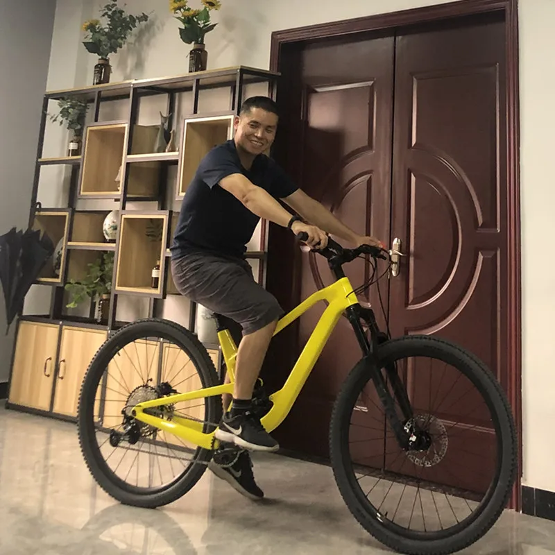 OEM carbon fiber 29er MTB bike full Suspension Mountain Soft Trail Carbon bicycle 29