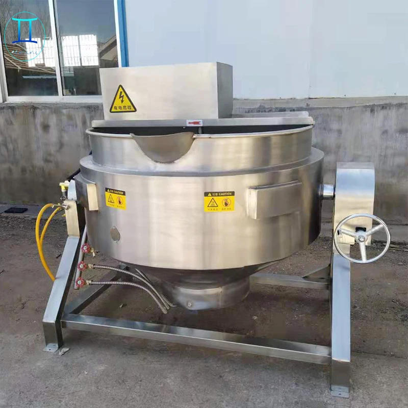 Stainless steel heating cooking boiler paste 100L 200L 300 liters jacketed kettle steam