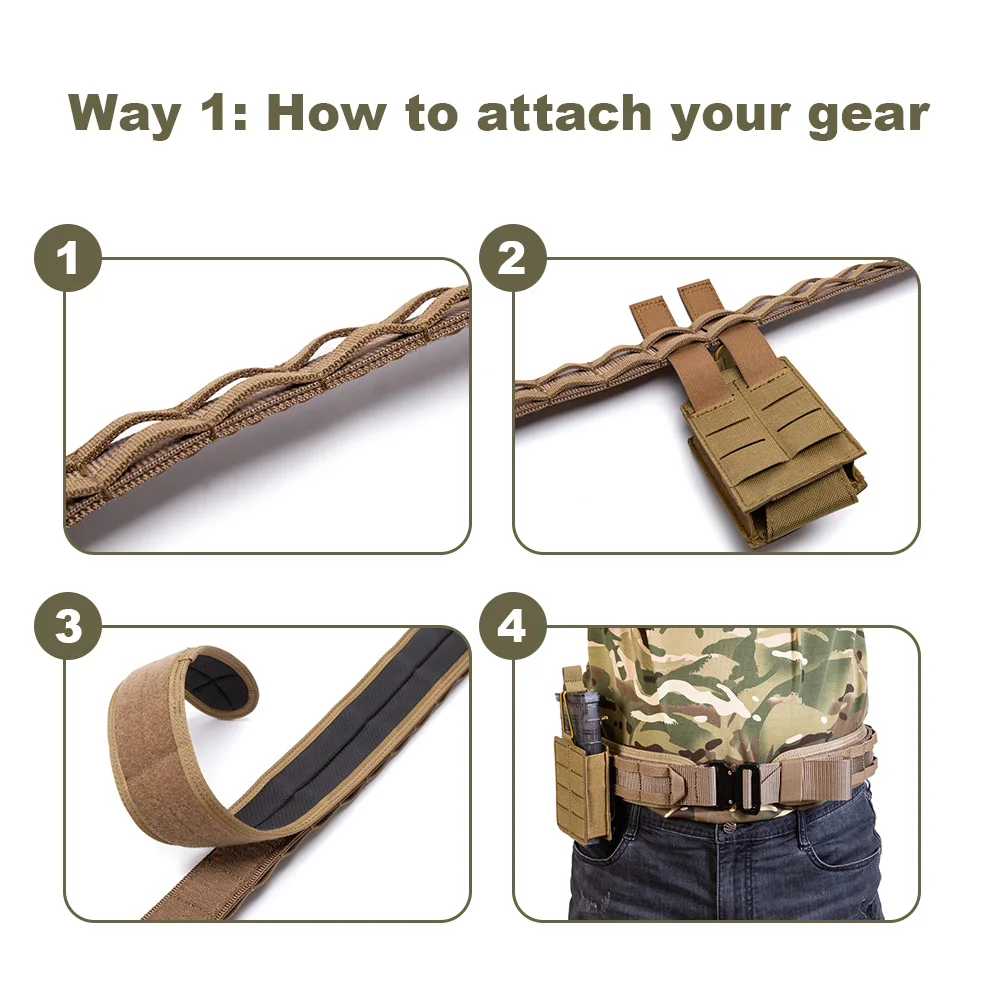 Кляп нейлоновые лямки molle на открытом воздухе охранника heavy duty