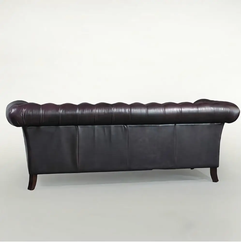 leather lounge furniture chesterfield living room sofa