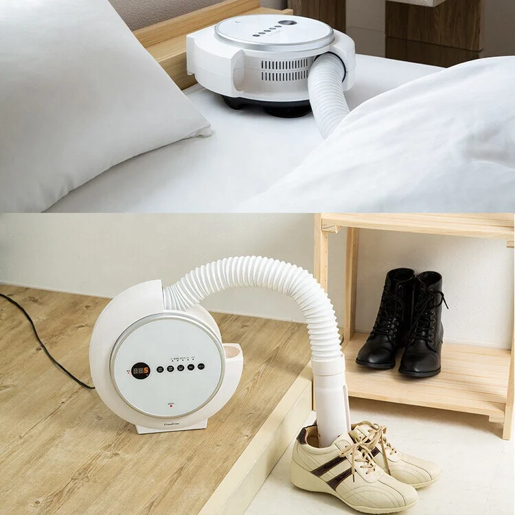 Built-in hose touch screen mites-killing mini portable bedding and shoe dryer heater electric mini clothes dryer
