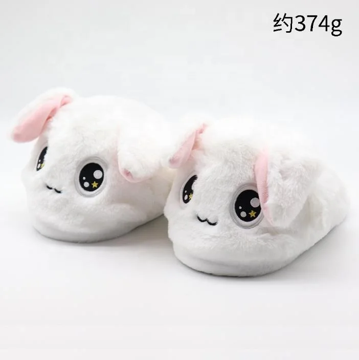 Customized Animal Slippers Plush Winter Indoor Home Flat Slipper Shoes For Women Adults